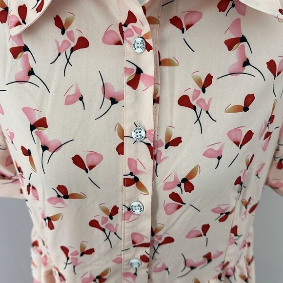 Vintage Floral Dress With Gucci And Balmain Designer Buttons - Picture 3 of 7